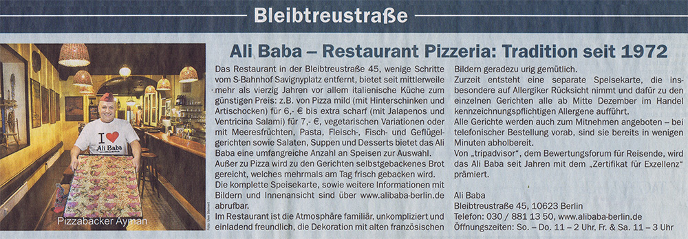 Ali Baba: Pizzabäcker Ayman